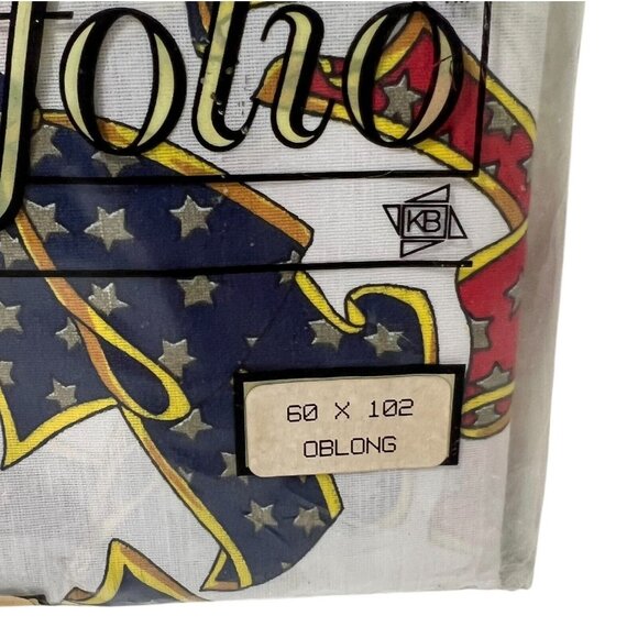 Kemp & Beatley Holiday Folio Ribbons Bows Christmas Tablecloth 60x102 Oblong New - Picture 3 of 7